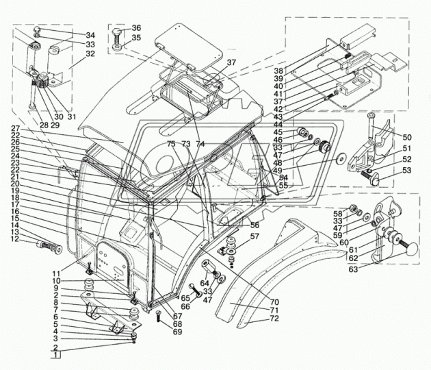 2522-6700015-02 Каркас МТЗ РУП